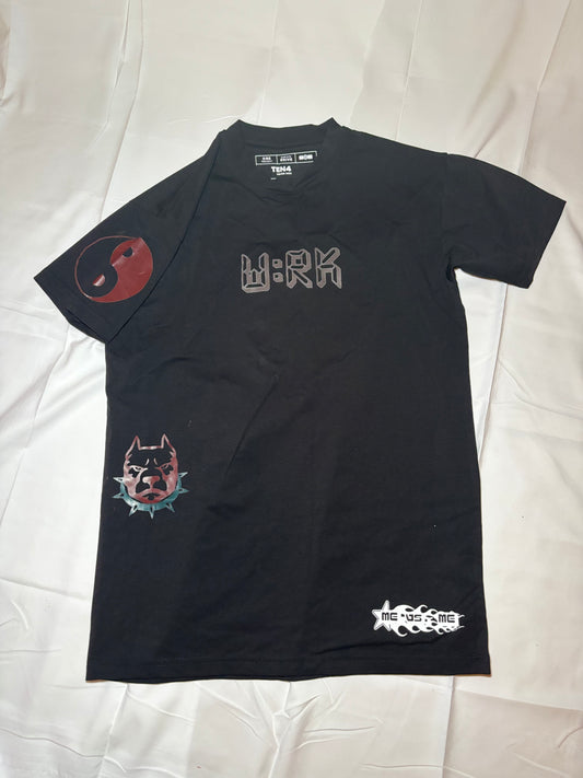 BL4CK SHORT SLEEVE COMPRESSION YIN/YANG