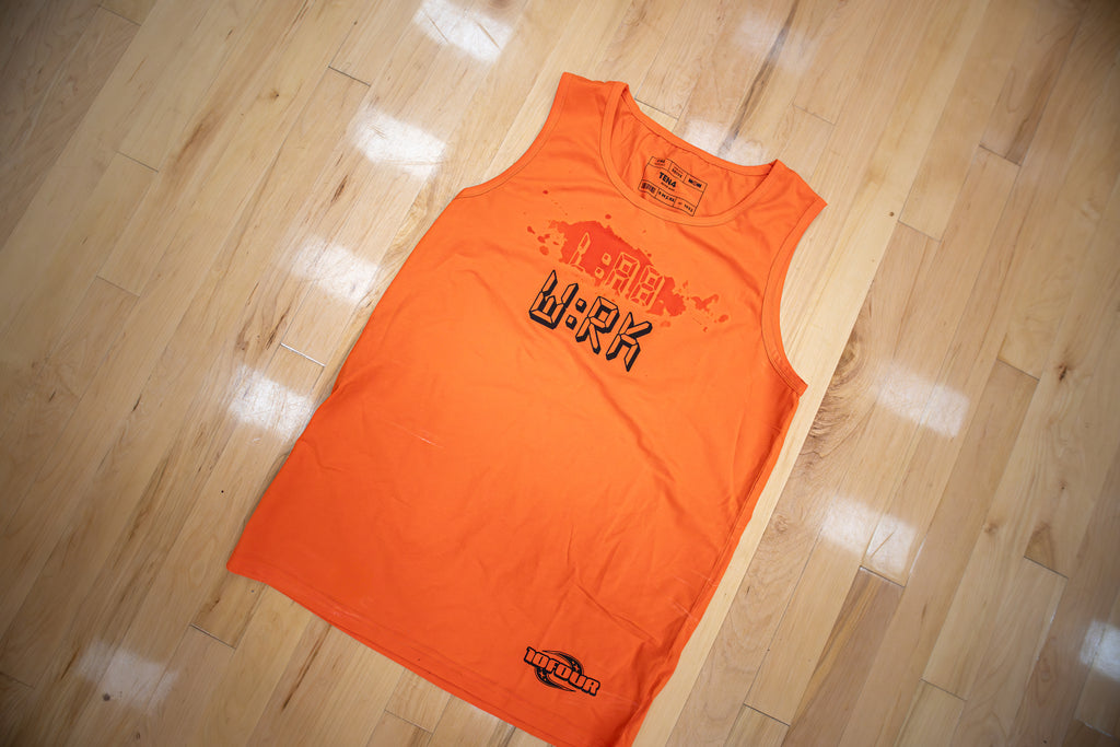 TEN4 FIRE RED LAB WRK SWEAT ACTIVATED COMPRESSION TANK