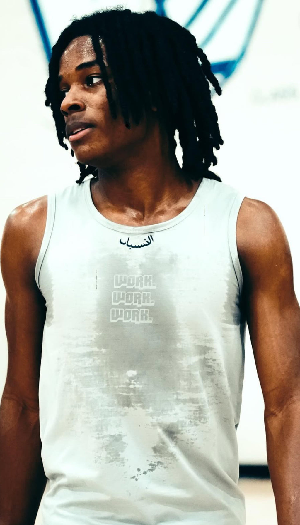 GREY LANGUAGES SWEAT ACTIVATED COMPRESSION TANK