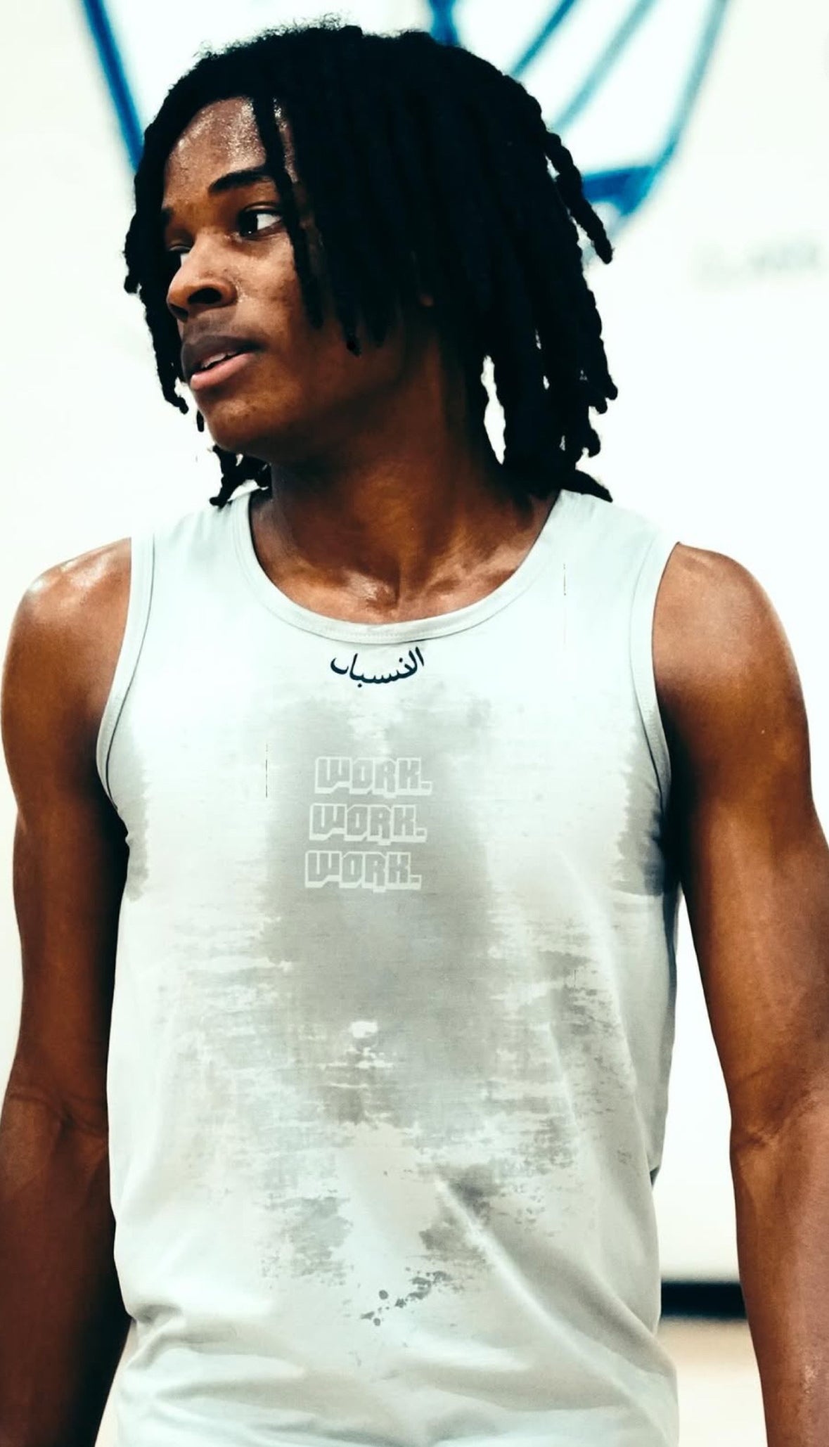 GREY LANGUAGES SWEAT ACTIVATED COMPRESSION TANK
