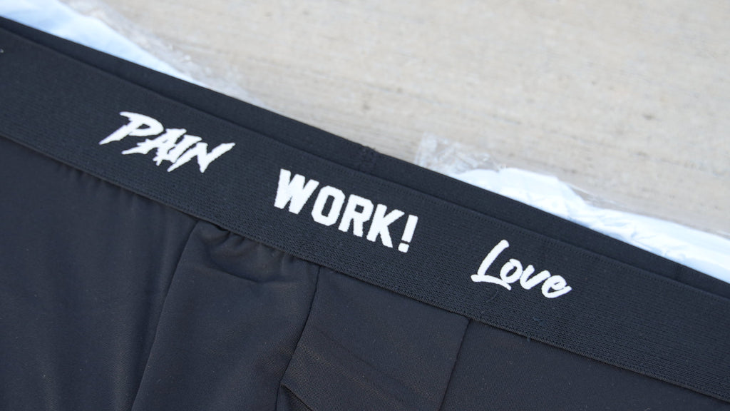 black compression pants heat activated