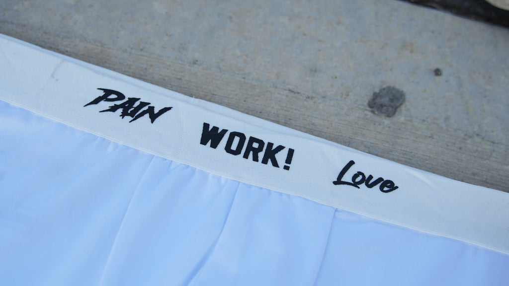 white compression pants heat activated