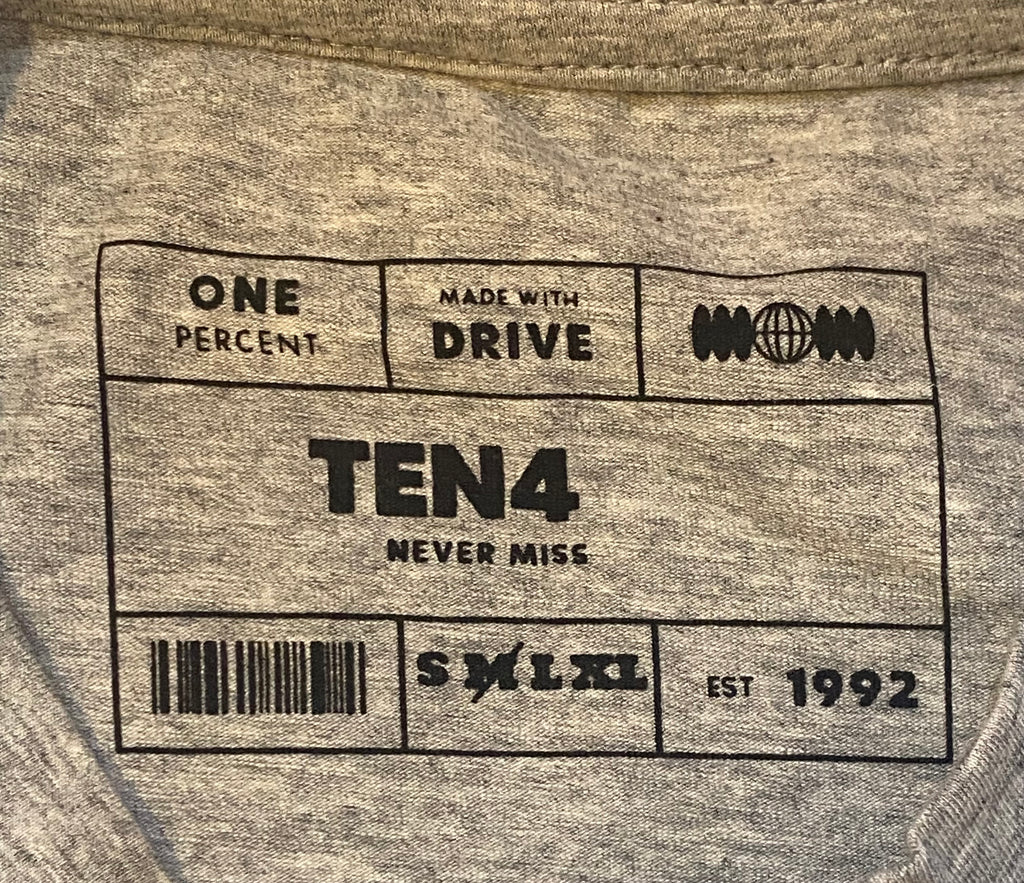 TENFOUR LAB WRK SWEAT ACTIVATED T SHIRT GREY