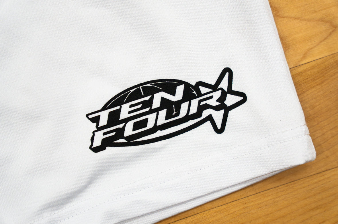 white HARD WORK WINS compression tank