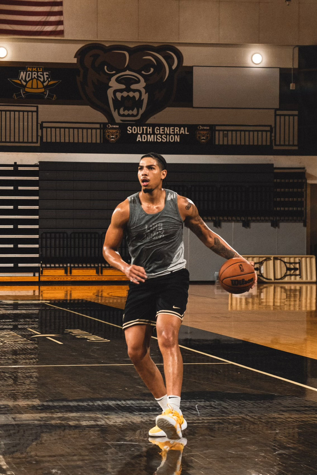 TEN4 GREY LAB WRK SWEAT ACTIVATED COMPRESSION TANK