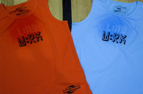 TEN4 FIRE RED LAB WRK SWEAT ACTIVATED COMPRESSION TANK