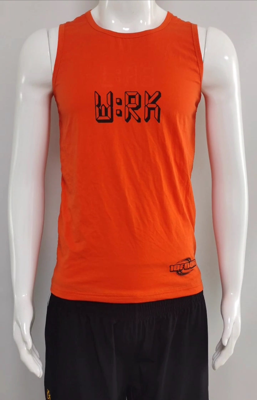 TEN4 FIRE RED LAB WRK SWEAT ACTIVATED COMPRESSION TANK