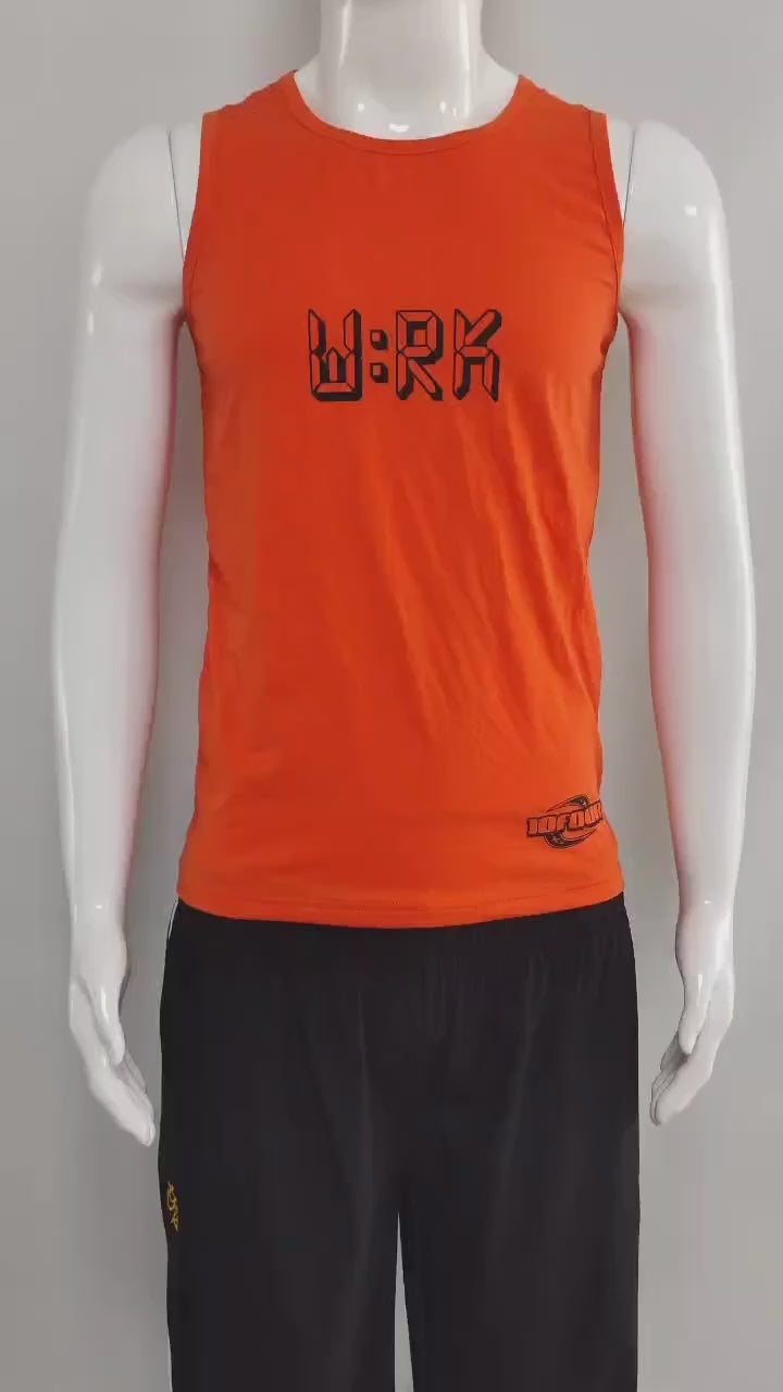 TEN4 FIRE RED LAB WRK SWEAT ACTIVATED COMPRESSION TANK